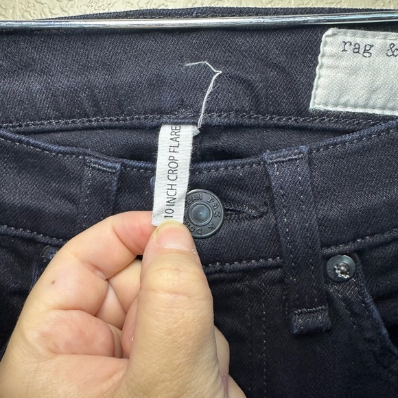 Rag and Bone 10 Inch Crop Flare Jeans - Picture 6 of 8